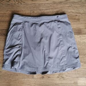 𝅺LL Bean Skort Grey Adjustable Waist Plus 16